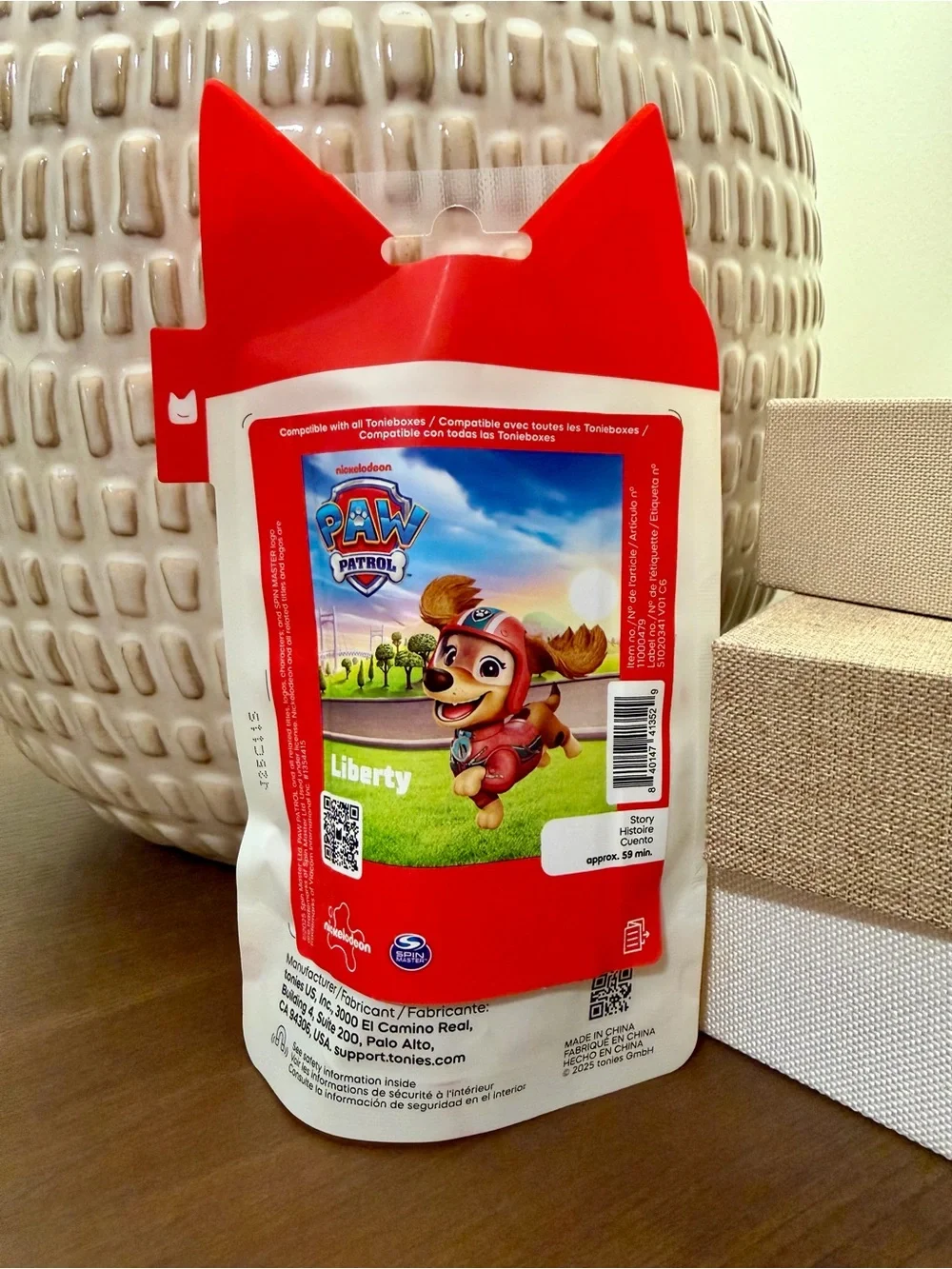 Tonies PAW Patrol Liberty Figure — Pink and Yellow Adventure Toy